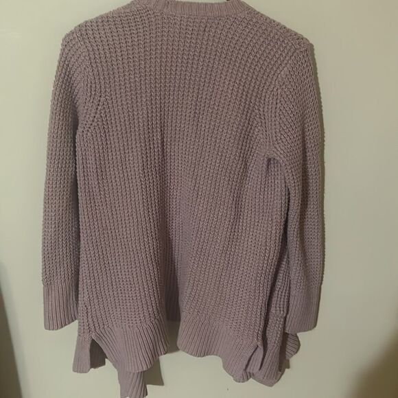 American Eagle light pink knit open Cardigan - Picture 6 of 7